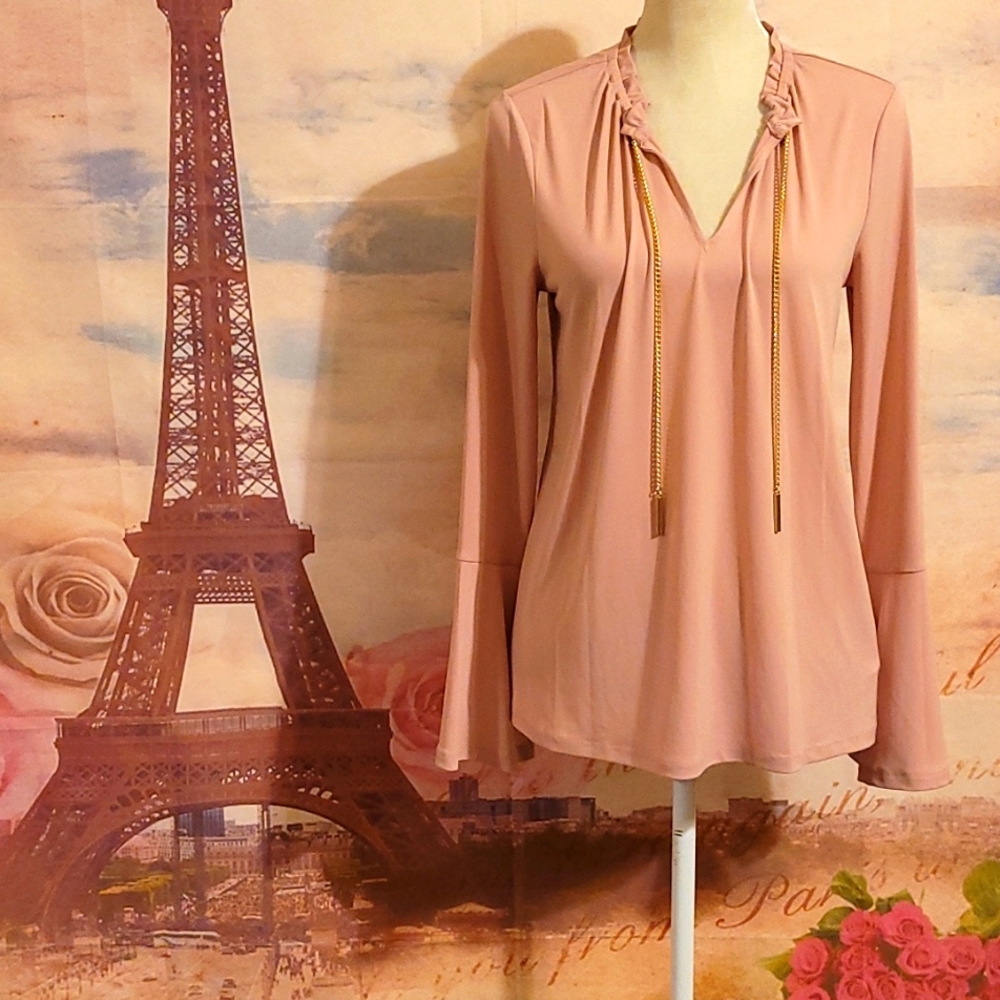 NWT Michael MK Pale Pink blouse
